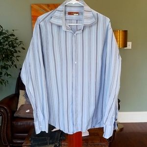 AteSeta, Men's button up dress shirt, Blue